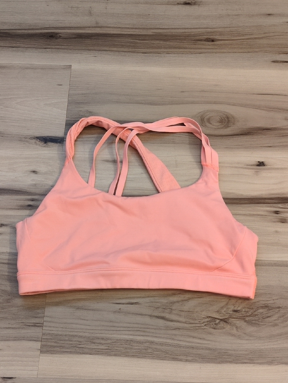 EUC Athleta Train Free Sports Bra Size Medium Peach Pink